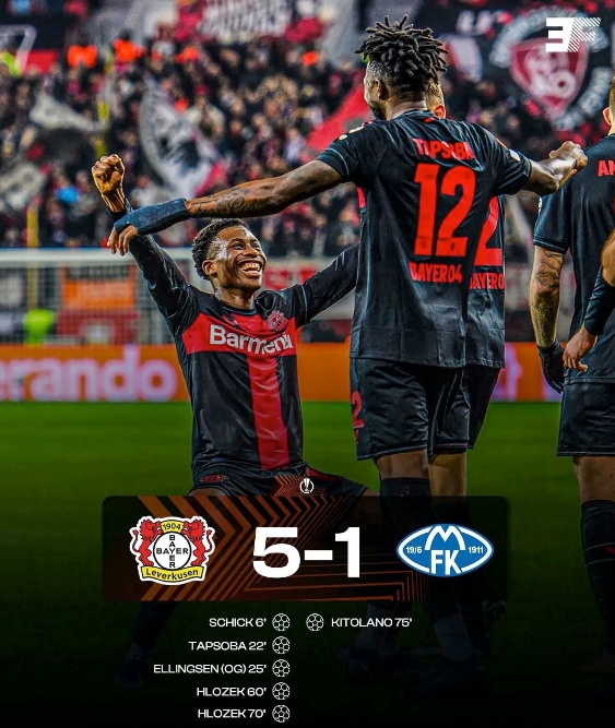 勒沃庫森全勝晉級！歐聯(lián)杯16強(qiáng)門票已拿下